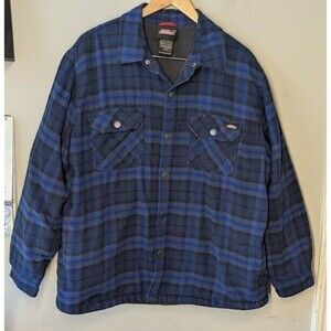 Dickies Blue and Black Plaid Jacket